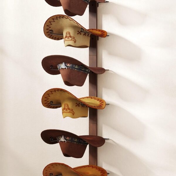 3-Piece Rustic Western Cowboy Hat Holder