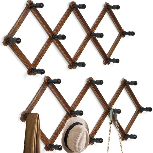 2-Pack Accordion Wall Hat Rack