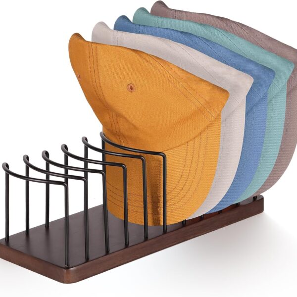 Single Brown Hat Holder for 10 Caps